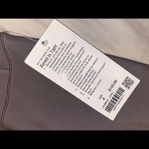 Lululemon Zoned in Tight. Size 4 (fits like 2). BRAND NEW